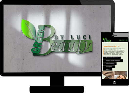 green beauty logo design